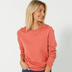 Trui En Vest<Blancheporte Sweater in molton theeroze