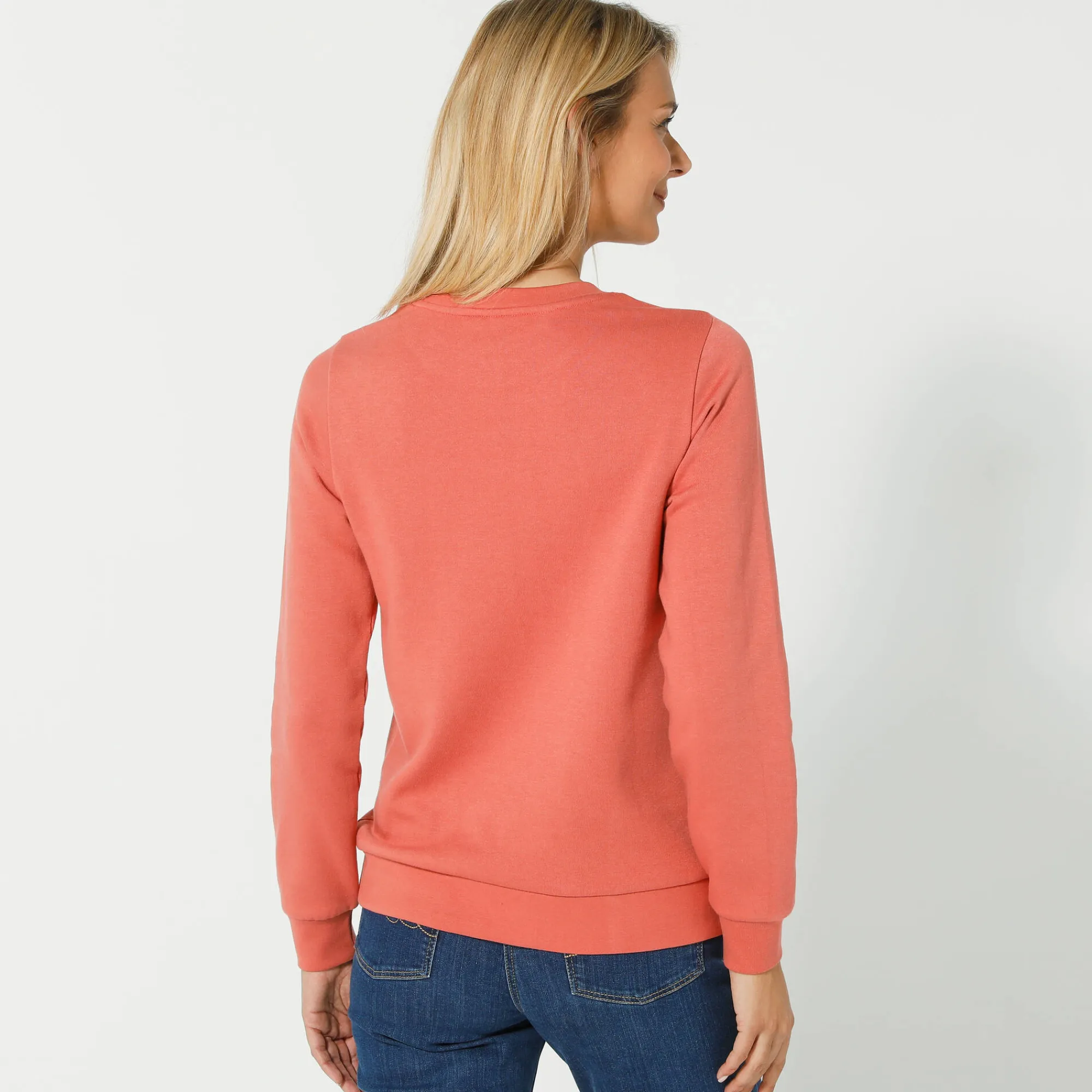 Trui En Vest<Blancheporte Sweater in molton theeroze