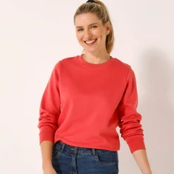Trui En Vest<Blancheporte Sweater in molton koraal