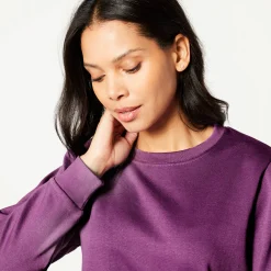 Trui En Vest<Blancheporte Sweater in molton paarsrood