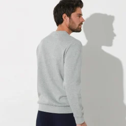 Sweater|Trui En Vest<Blancheporte Sweater in molton met ronde hals chiné grijs