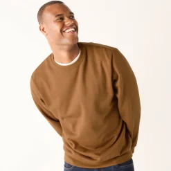 Sweater|Trui En Vest<Blancheporte Sweater in molton met ronde hals koper
