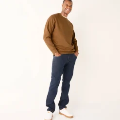 Sweater|Trui En Vest<Blancheporte Sweater in molton met ronde hals koper