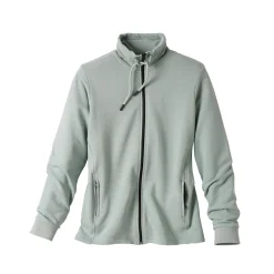 Trui En Vest<Blancheporte Sweater met rits, opstaande kraag watergroen