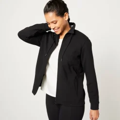 Trui En Vest<Blancheporte Sweater met rits, opstaande kraag zwart