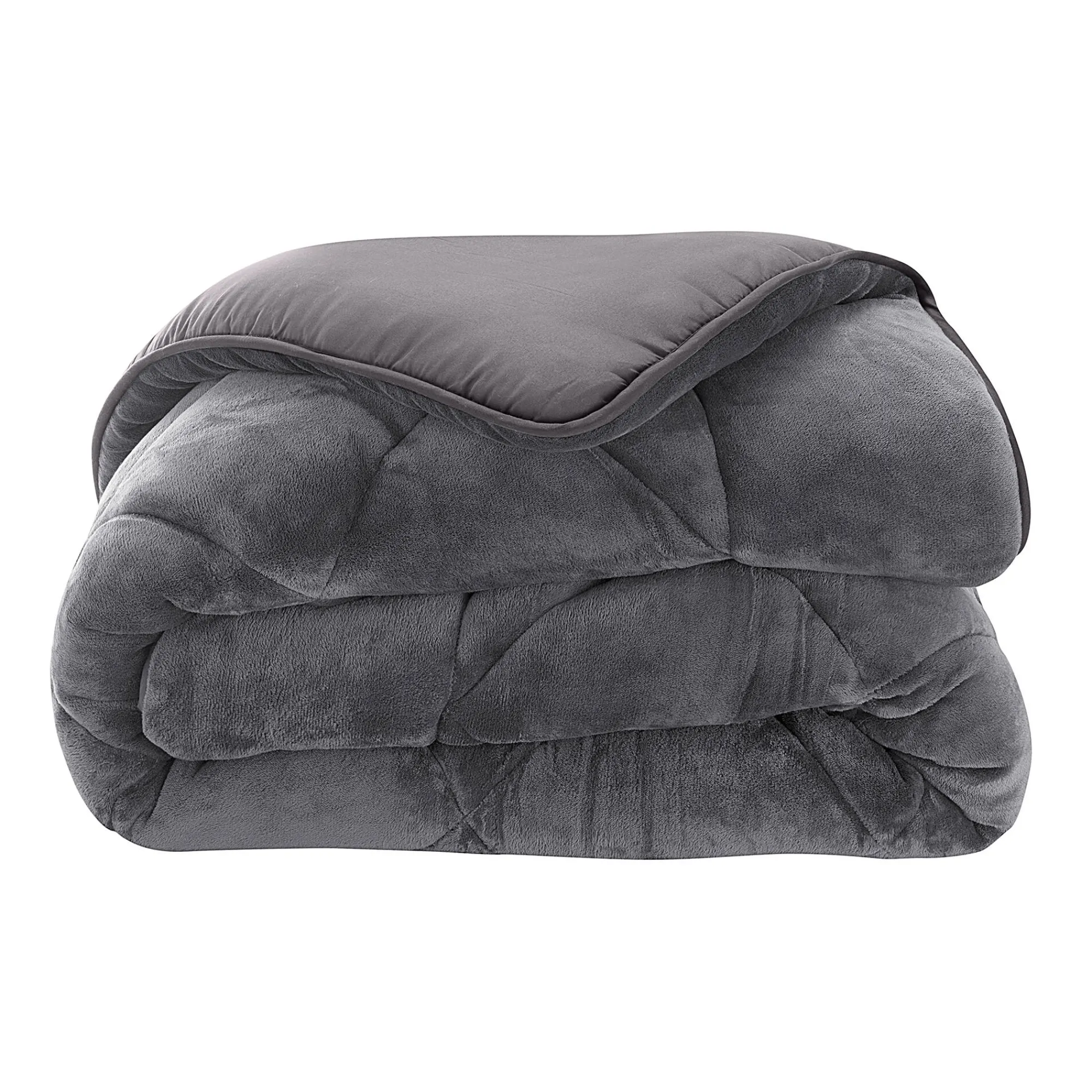Dekbed<Blancheporte Synthetisch dekbed, dubbelzijdig, 600 g/m² grijs