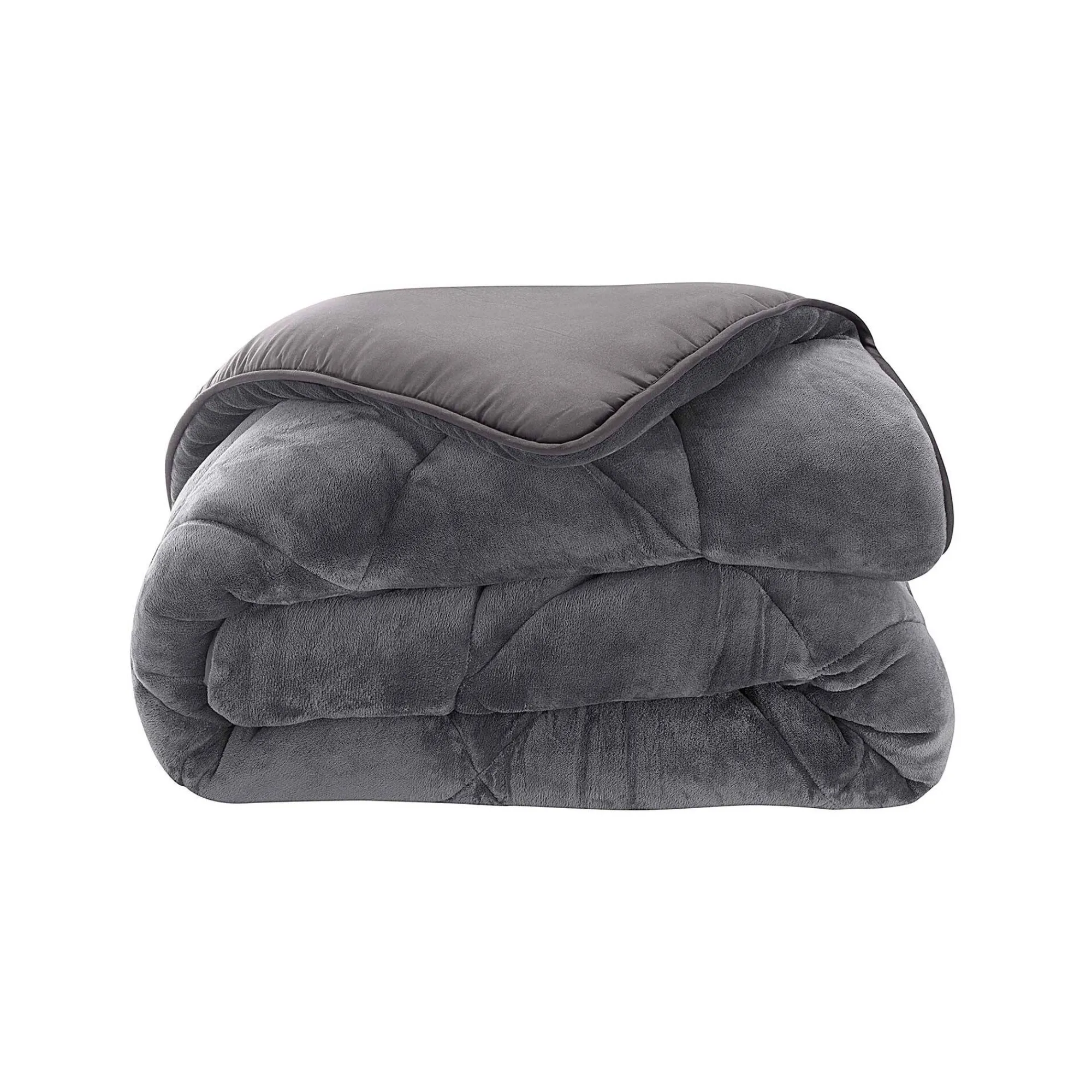 Dekbed<Blancheporte Synthetisch dekbed, dubbelzijdig, 350 g/m² grijs
