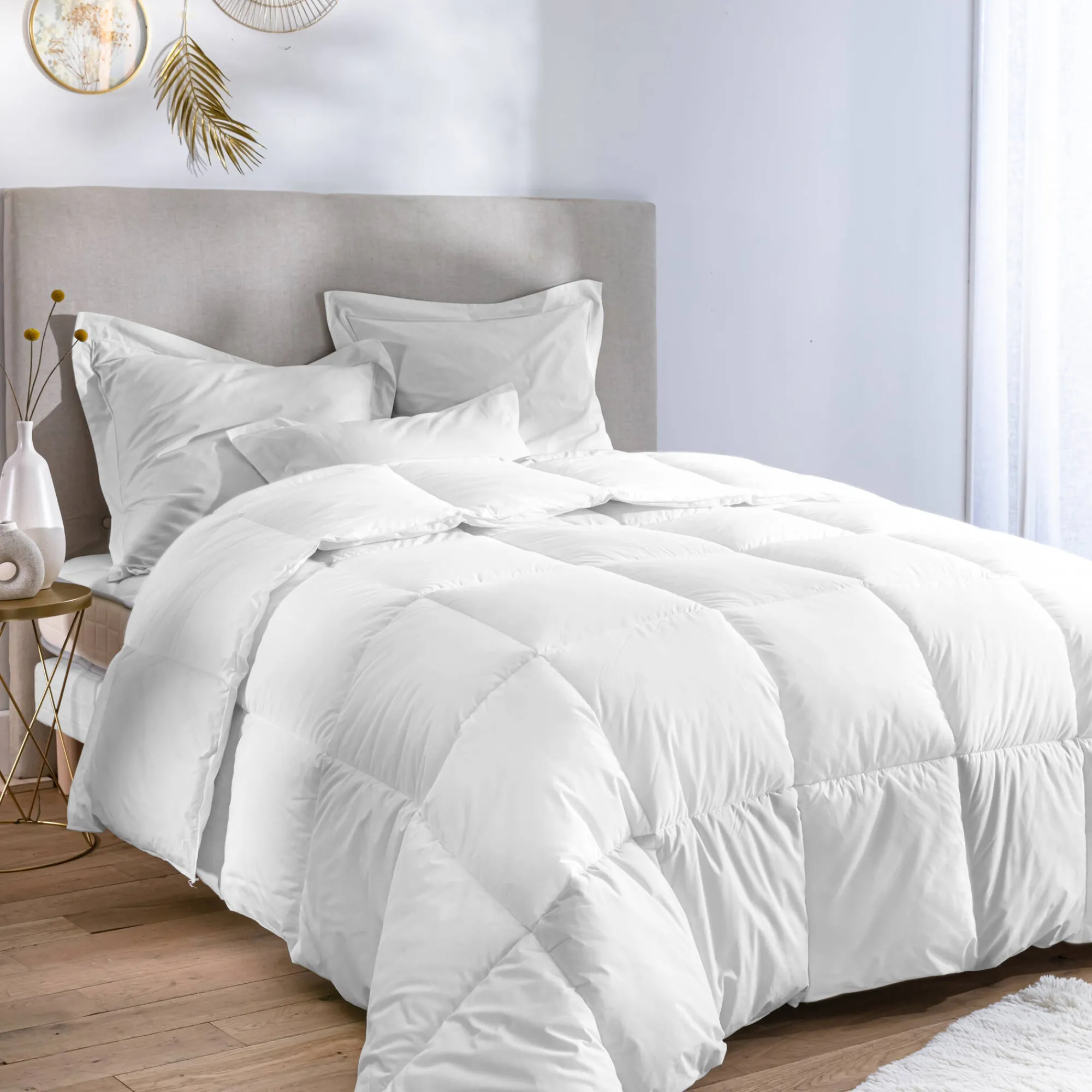 Dekbed<EDONA Synthetisch dekbed met hoog comfort 500g/m2 wit