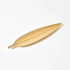 Feesttafel|Feestdecoratie<Blancheporte Tafeldecoratie, blad goudkleurig