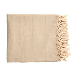 Tafellaken En Tafelloper<Blancheporte Tafellaken in katoen met artisanaal weefsel ecru