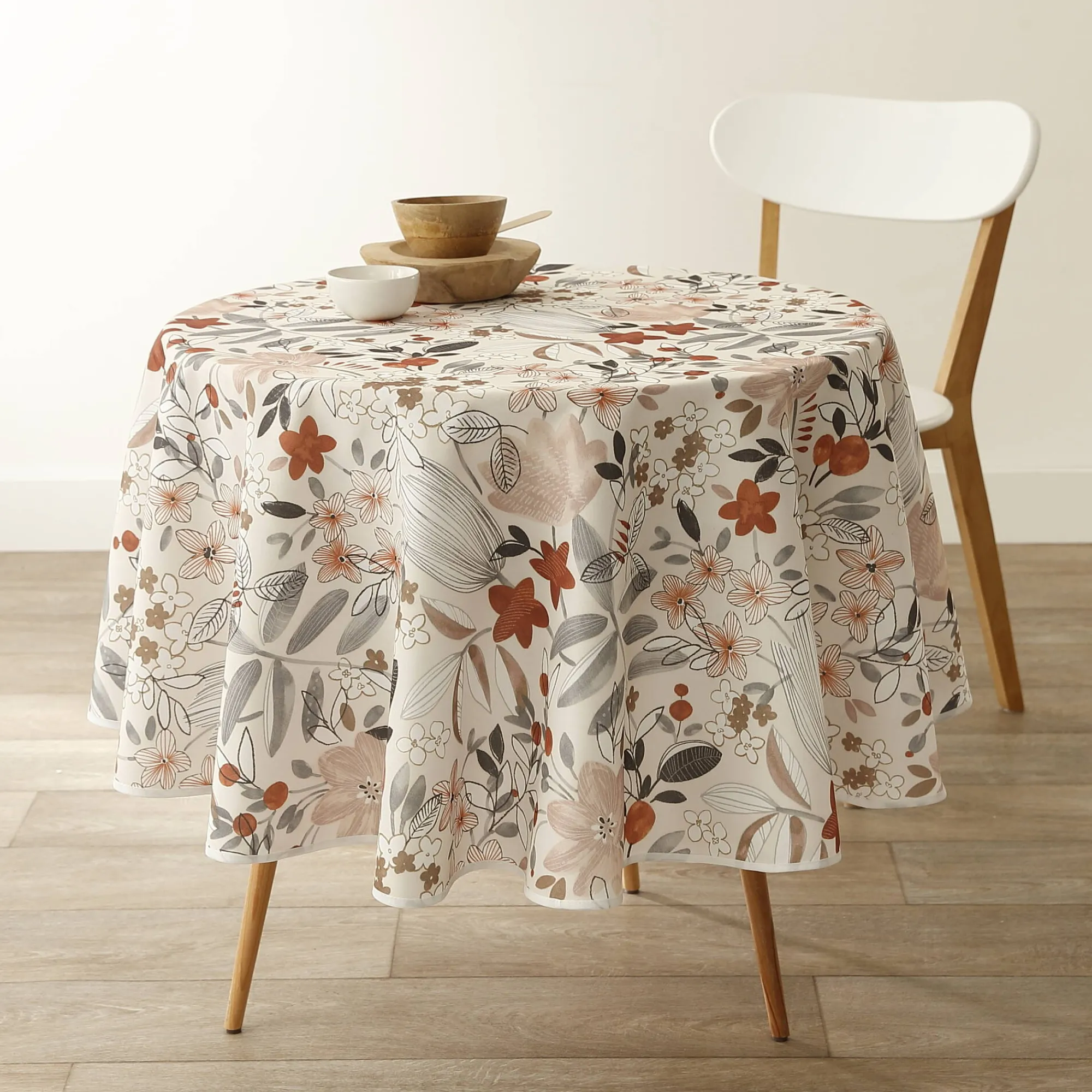 Tafellaken En Tafelloper<Blancheporte Tafellaken in polyester met plattelandsprint beige