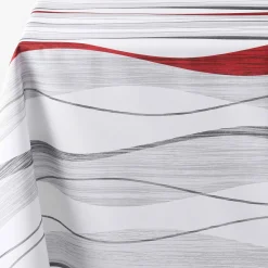 Tafellaken En Tafelloper<Blancheporte Tafellaken met golvenprint, vlot onderhoud wit / rood