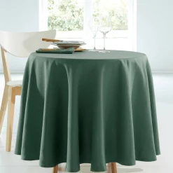 Tafellaken En Tafelloper<Blancheporte Tafellaken met linnenaspect kaki
