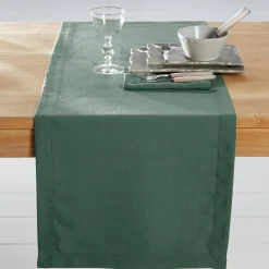 Tafellaken En Tafelloper<Blancheporte Tafellaken met linnenaspect kaki