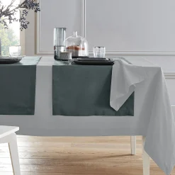 Tafellaken En Tafelloper<Blancheporte Tafellaken met linnenaspect parelgrijs