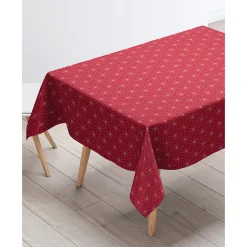 Feesttafel|Tafellaken En Tafelloper<Blancheporte Tafellaken met metallic geometrische motieven bordeaux