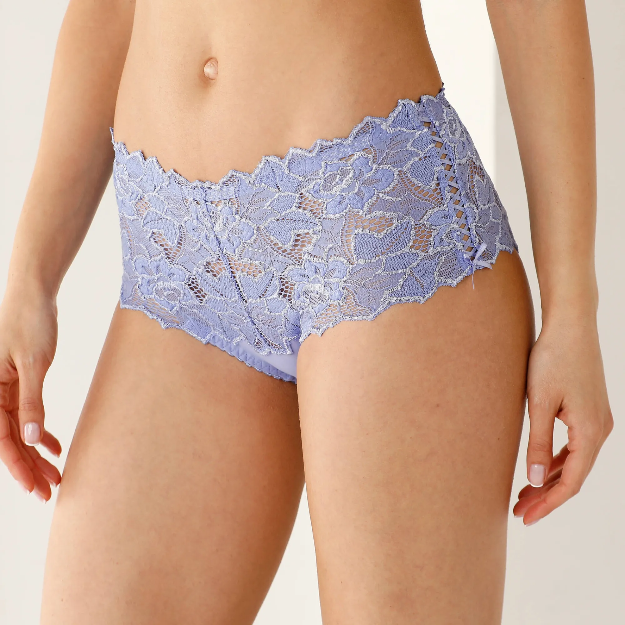 Slip En Shorty<Sans Complexe Tailleslip in effen kant Arum paars