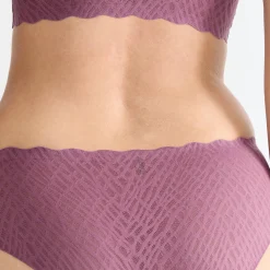 Slip En Shorty<Sloggi Tailleslip "Zero Feel Bliss" in ajourtricot rozenhout