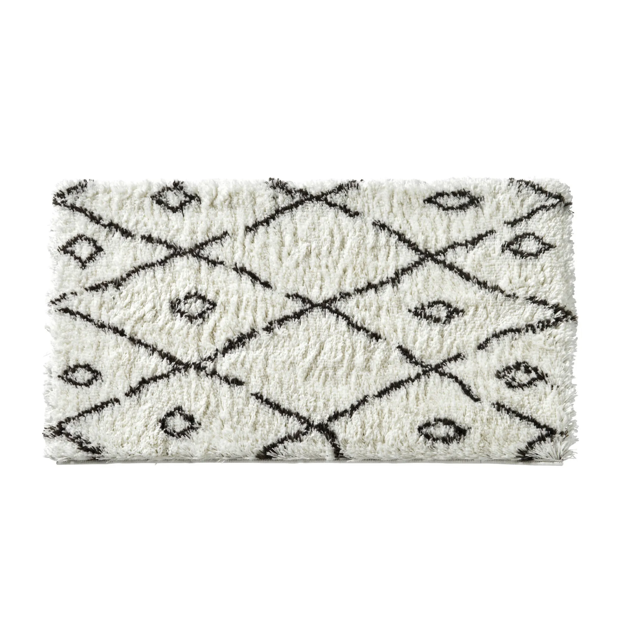 Tapijt<Blancheporte Tapijt in berberstijl, katoen wit / zwart