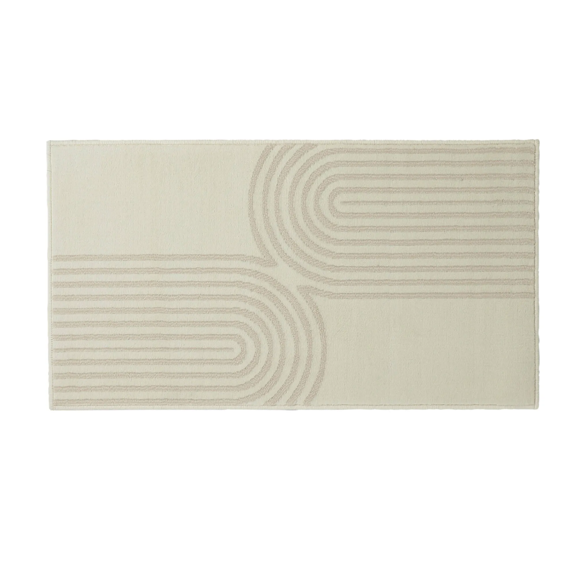 Tapijt<Blancheporte Tapijt met dubbel boogmotief ecru