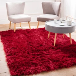 Tapijt<Blancheporte Tapijtje met lange polen rood