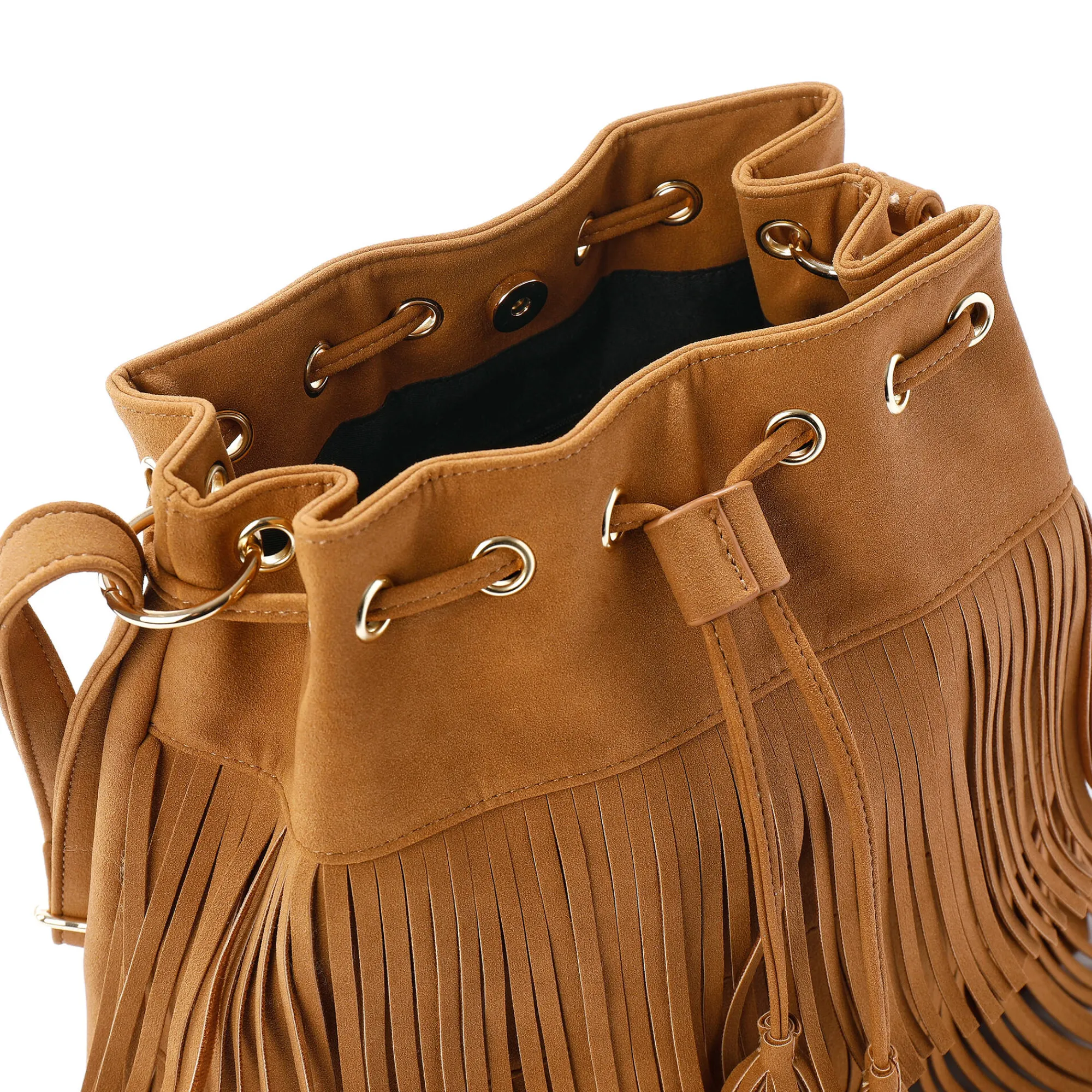 Sieraden En Feestaccessoires|Accessoires En Juwelen<Blancheporte Tas in emmermodel, met franjes karamel