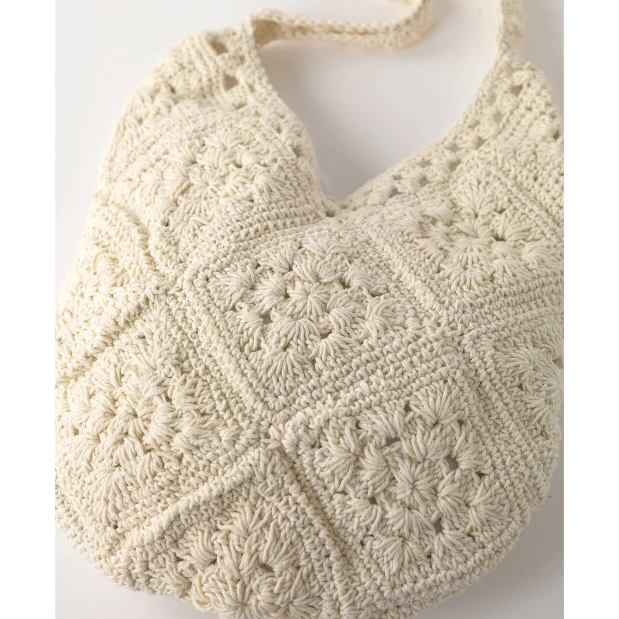 Accessoires En Juwelen<Blancheporte Tas in natuurlijk gehaakte stof, met schouderriem naturel