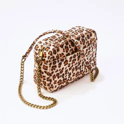 Sieraden En Feestaccessoires|Accessoires En Juwelen<Blancheporte Tas met ketting, luipaardprint beige