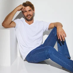 T-Shirt, Hemd En Polo<Blancheporte Tee-shirt col V manches courtes wit