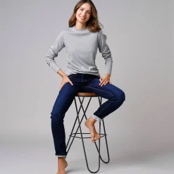 Thermisch Ondergoed<Blancheporte Thermisch T-shirt met opstaand kraagje - lange mouwen chiné grijs
