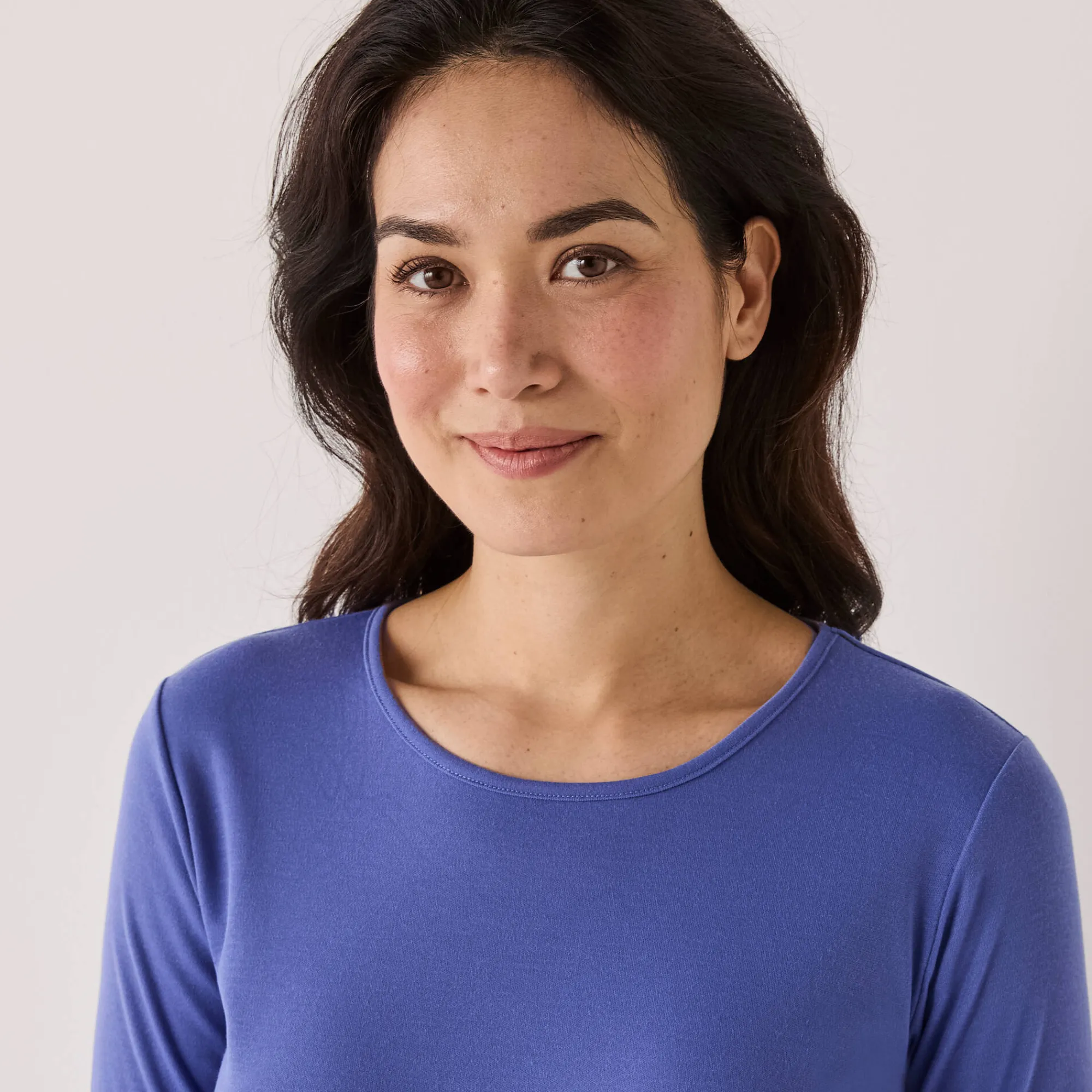 Thermisch Ondergoed<Blancheporte Thermisch T-shirt met ronde hals - lange mouwen jeansblauw