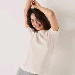 Thermisch Ondergoed<Blancheporte Thermisch T-shirt met ronde hals - korte mouwen ivoorkleur