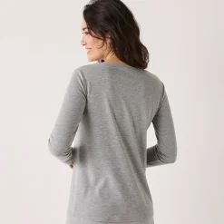 Thermisch Ondergoed<Blancheporte Thermisch T-shirt met ronde hals - lange mouwen chiné grijs