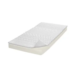Topdekmatras<Blancheporte Topdekmatras met vormgeheugen, steun voor 7 zones wit