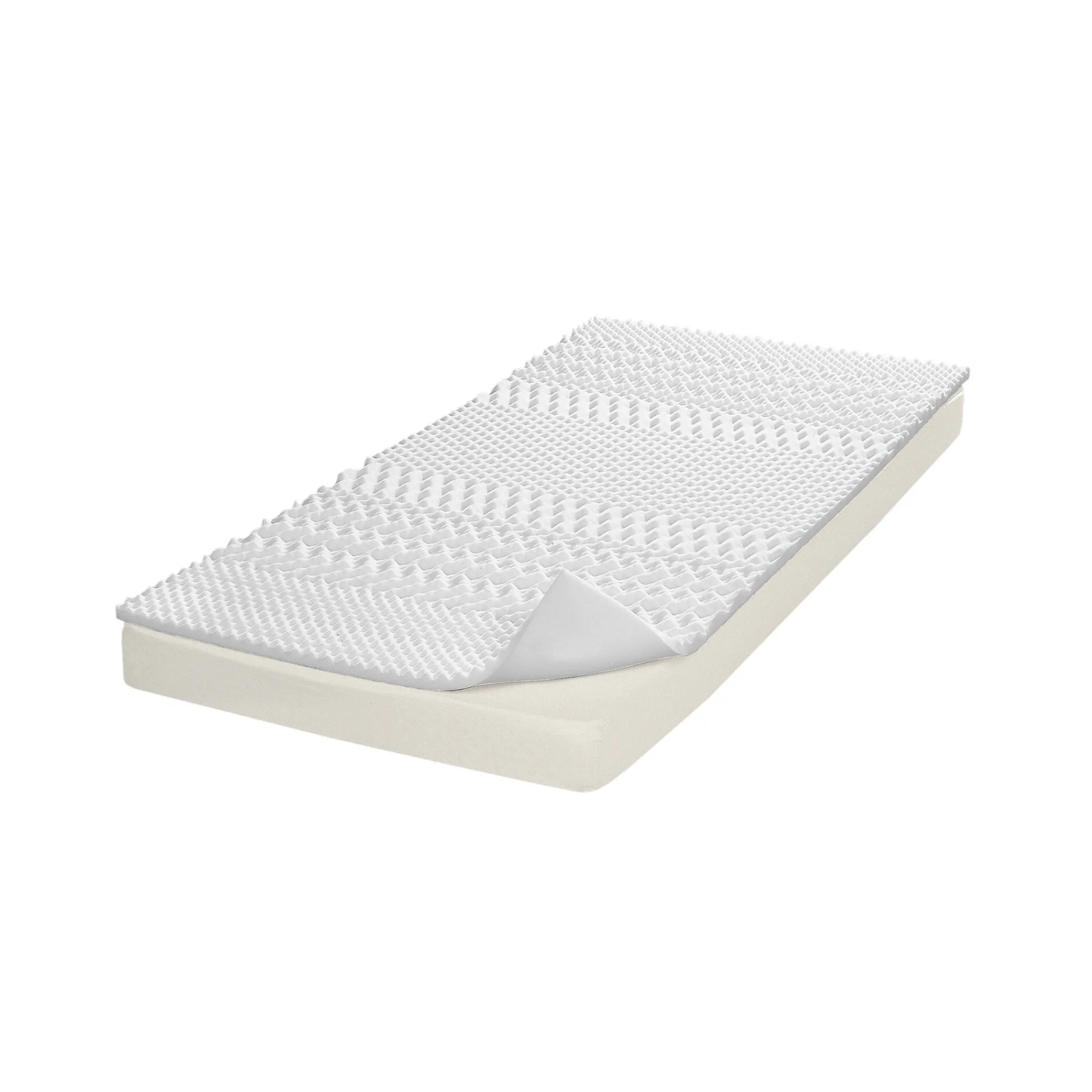Topdekmatras<Blancheporte Topdekmatras met vormgeheugen, steun voor 7 zones wit