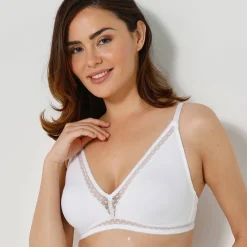 Beha<Confidence Lingerie Triangelbeha met voorgevormde cups Paia - zonder beugels wit