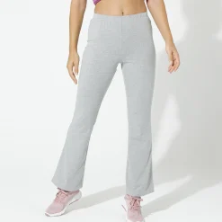 Legging<Blancheporte Trompetlegging in jerseytricot chiné grijs