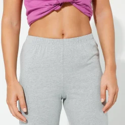 Legging<Blancheporte Trompetlegging in jerseytricot chiné grijs
