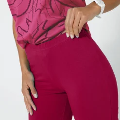 Legging<Blancheporte Trompetlegging in jerseytricot kersenrood