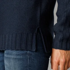 Trui En Vest<Blancheporte Trui in fantasietricot marine