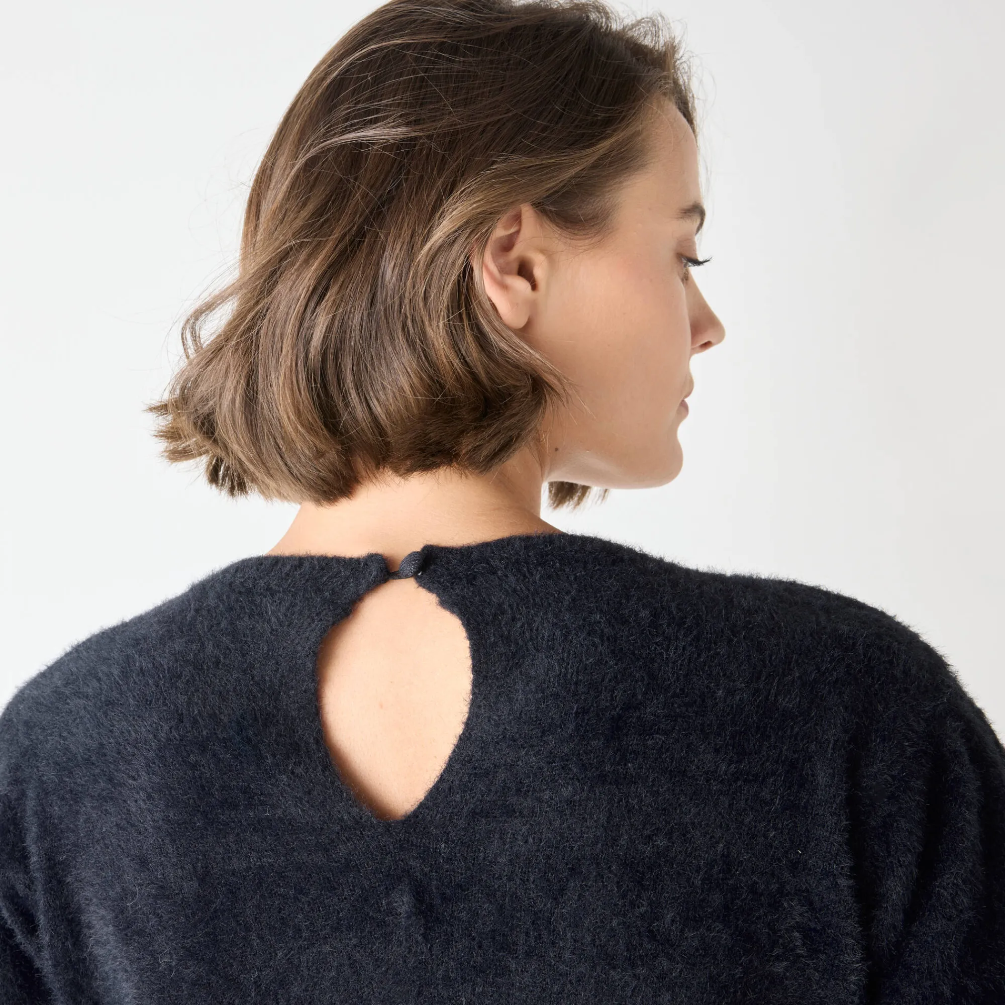 Feestoutfits Dames|Trui En Vest<Blancheporte Trui in harig tricot met strasjes zwart