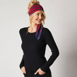 Trui En Vest<Blancheporte Trui in ribtricot met ronde hals zwart