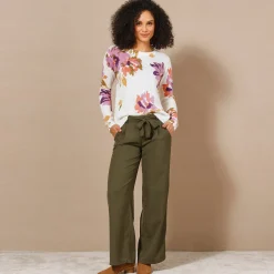 Trui En Vest<Blancheporte Trui met bloemenprint ecru / parma