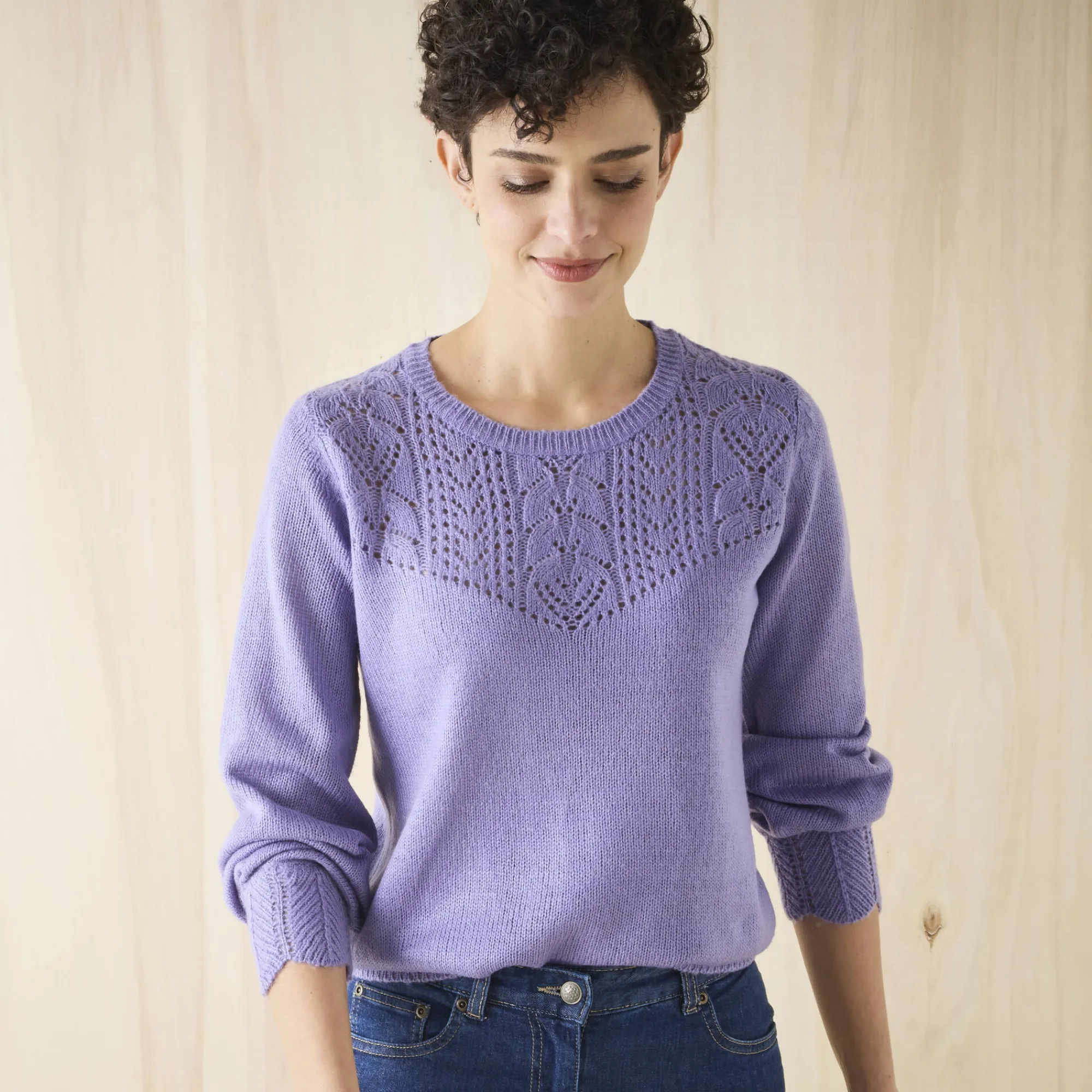 Trui En Vest<Blancheporte Trui met details in pointelletricot parma