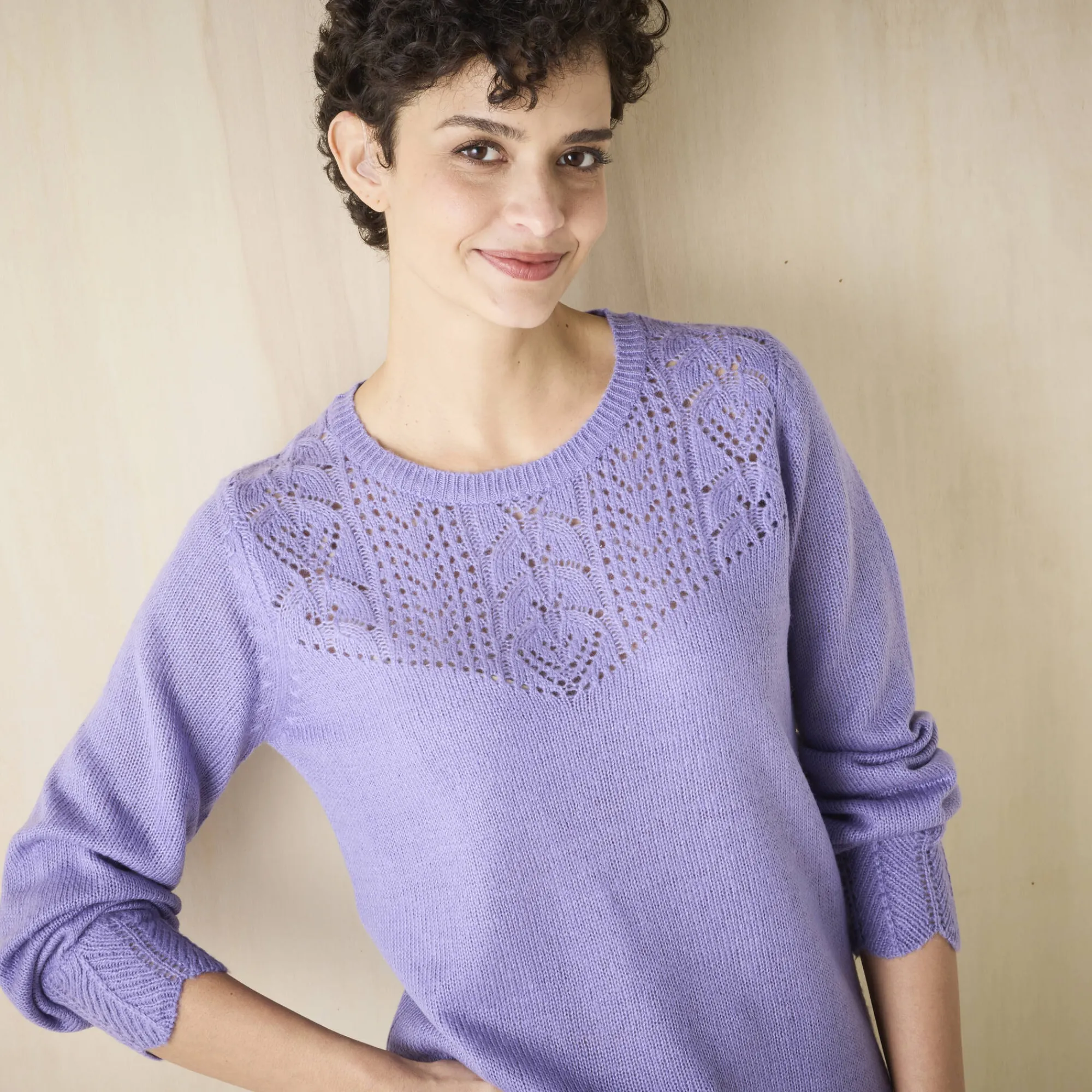 Trui En Vest<Blancheporte Trui met details in pointelletricot parma