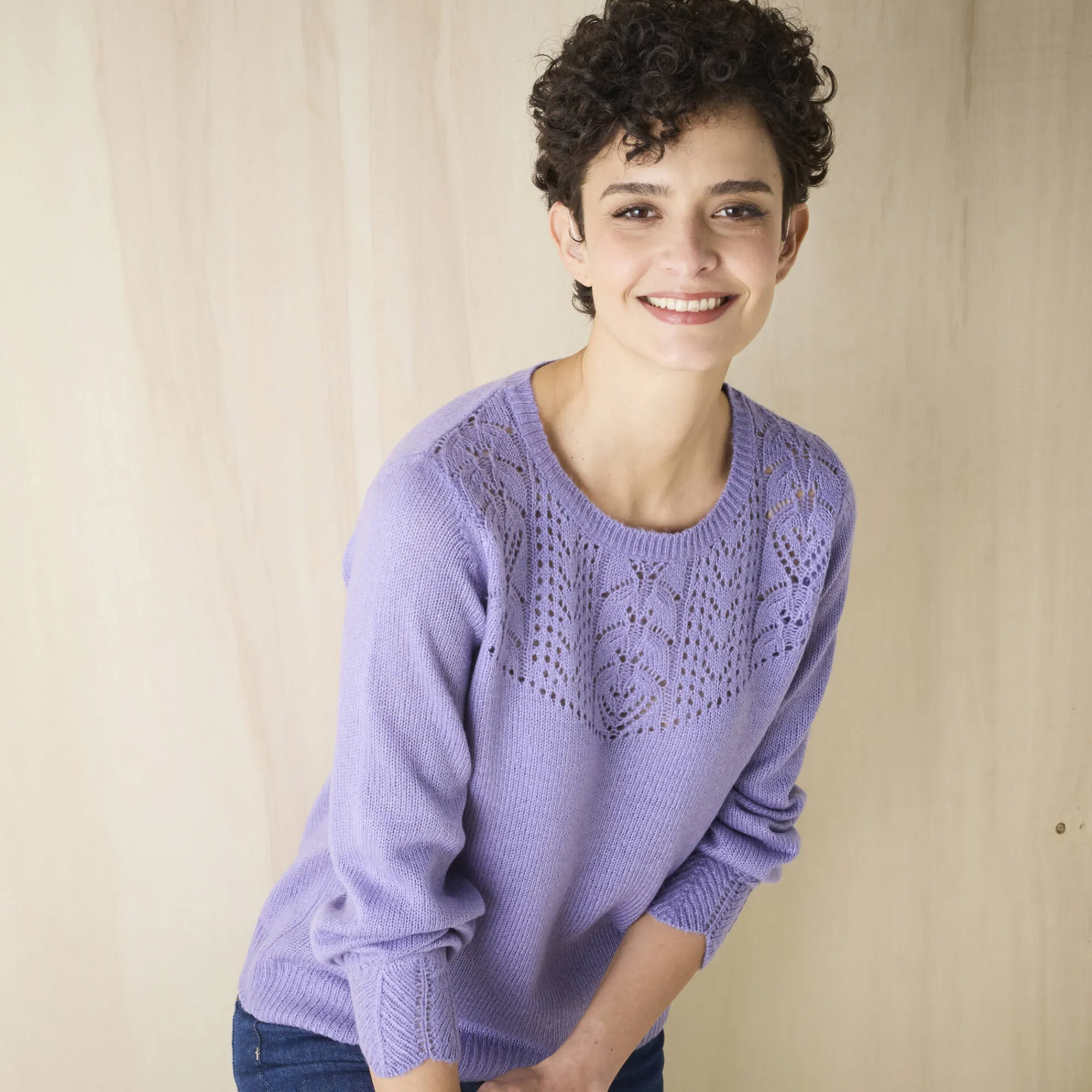 Trui En Vest<Blancheporte Trui met details in pointelletricot parma