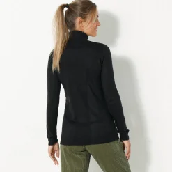 Trui En Vest<Blancheporte Trui met rolkraag, zachte touch zwart