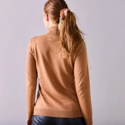 Trui En Vest<Blancheporte Trui met rolkraag, zachte touch hazelnootbruin