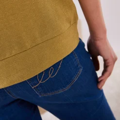 T-Shirt En Topje<Blancheporte T-shirt in glanstricot bronskleur