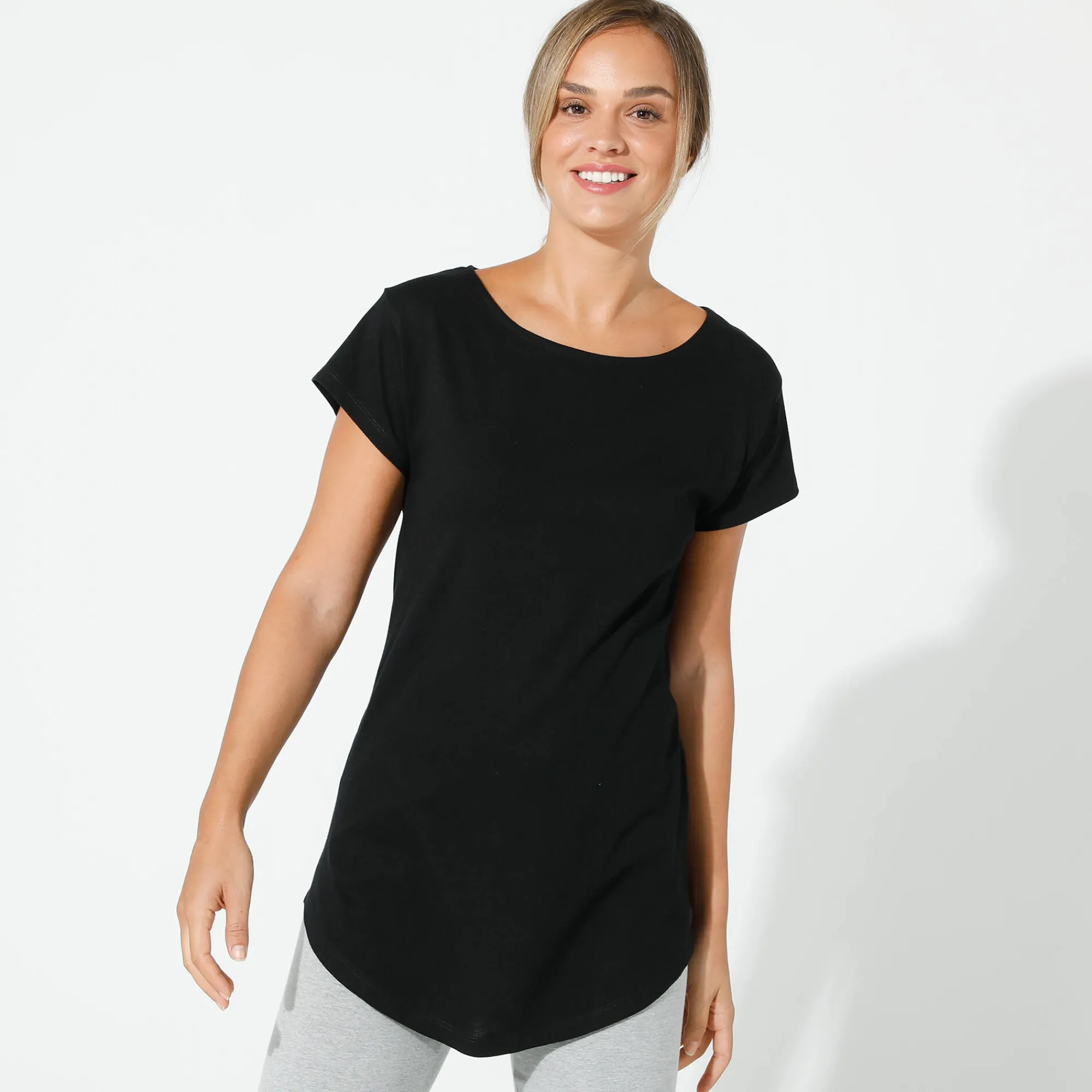 T-Shirt En Topje<Blancheporte T-shirt met korte mouwen zwart